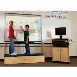 Jonti-Craft® iRise™ Deluxe IWB Step - 60"W x 9"H Step -Cheap Janitorial Carts Store 1054JC wkids