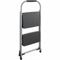 Cosco® Steel 2 Step Stool Ladder with Rubber Hand Grip, Type III -Cheap Janitorial Carts Store 11308PBL1E 03