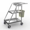 Winholt All Welded Aluminum Cleaning Sanitation Cart 39"L x 21"W x 41"H
