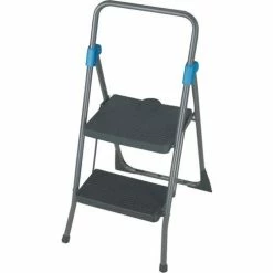 Cosco® Folding 2 Step Stool Ladder, Type 1A -Cheap Janitorial Carts Store 11829GGB 03