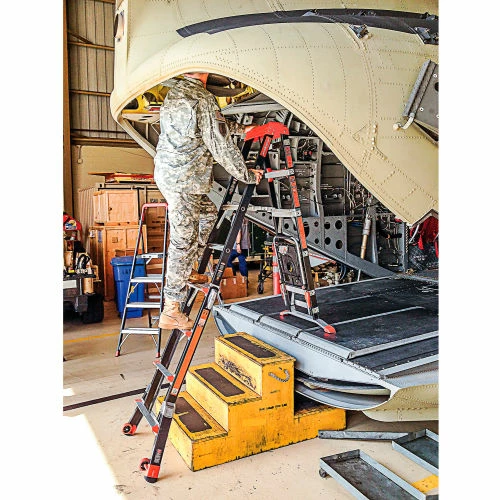 Little Giant Fiberglass SelectStep Step Ladder W/ Airdeck, 5-8' Type 1AA - 15130-920 5 Little Giant Fiberglass SelectStep Step Ladder W/ Airdeck, 5-8' Type 1AA - 15130-920 - Image 5