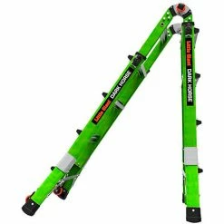 Little Giant Fiberglass Dark Horse 2.0 Multi-Use Extension Ladder, 17' Type 1A, Green -Cheap Janitorial Carts Store 16117 001 03