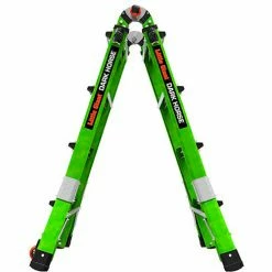 Little Giant Fiberglass Dark Horse 2.0 Multi-Use Extension Ladder, 17' Type 1A, Green -Cheap Janitorial Carts Store 16117 001 04