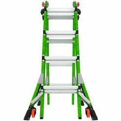 Little Giant Fiberglass Dark Horse 2.0 Multi-Use Extension Ladder, 17' Type 1A, Green -Cheap Janitorial Carts Store 16117 001 05