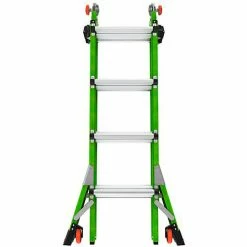 Little Giant Fiberglass Dark Horse 2.0 Multi-Use Extension Ladder, 17' Type 1A, Green -Cheap Janitorial Carts Store 16117 001 07