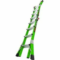 Little Giant Fiberglass Dark Horse 2.0 Multi-Use Extension Ladder, 17' Type 1A, Green -Cheap Janitorial Carts Store 16117 001 09