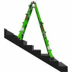 Little Giant Fiberglass Dark Horse 2.0 Multi-Use Extension Ladder, 17' Type 1A, Green -Cheap Janitorial Carts Store 16117 001 11