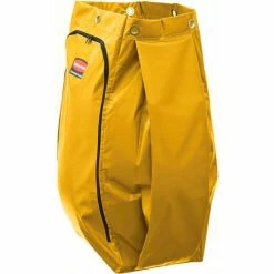 Rubbermaid® High Capacity Replacement Bag 1966881 -Cheap Janitorial Carts Store 1966881 rcp cleaning cart vinyl bag 34 gal yellow silo angle 3