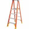 Werner 4' Fiberglass Platform Step Ladder 300 lb. Cap - P6204