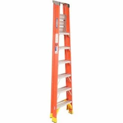 Werner 6' Fiberglass Platform Step Ladder 300 lb. Cap - P6206 -Cheap Janitorial Carts Store 207671 02