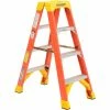 Werner 4' Dual Access Fiberglass Step Ladder 300 lb. Cap - T6204