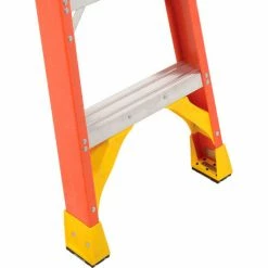 Werner 4' Dual Access Fiberglass Step Ladder 300 lb. Cap - T6204 -Cheap Janitorial Carts Store 207675 05