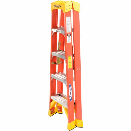 Werner 5' Dual Access Fiberglass Step Ladder 300 lb. Cap - T6205 3 Werner 5' Dual Access Fiberglass Step Ladder 300 lb. Cap - T6205 - Image 3