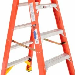 Werner 5' Dual Access Fiberglass Step Ladder 300 lb. Cap - T6205 29 Werner 5' Dual Access Fiberglass Step Ladder 300 lb. Cap - T6205 -Cheap Janitorial Carts Store 207676 11