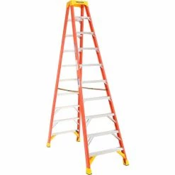 Werner 10' Dual Access Fiberglass Step Ladder 300 lb. Cap - T6210