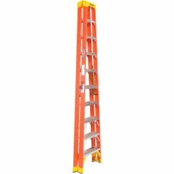 Werner 10' Dual Access Fiberglass Step Ladder 300 lb. Cap - T6210 -Cheap Janitorial Carts Store 207679 03