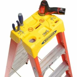 Werner 10' Dual Access Fiberglass Step Ladder 300 lb. Cap - T6210 -Cheap Janitorial Carts Store 207679 04