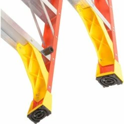 Werner 10' Dual Access Fiberglass Step Ladder 300 lb. Cap - T6210 -Cheap Janitorial Carts Store 207679 06