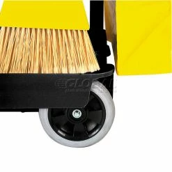 Rubbermaid® 6173-88 Janitor Cart with 25 Gallon Vinyl Bag, Black -Cheap Janitorial Carts Store 239044BK 32