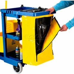 Rubbermaid® Janitor Cart Blue with 25 Gallon Vinyl Bag 6173-88 -Cheap Janitorial Carts Store 239044BL 13