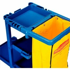 Rubbermaid® Janitor Cart Blue with 25 Gallon Vinyl Bag 6173-88 -Cheap Janitorial Carts Store 239044BL 35
