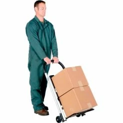 Vestil Folding Stepladder Also Functions as a Hand Truck 20"D x 37"H -Cheap Janitorial Carts Store 249595 1