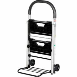Vestil Folding Stepladder Also Functions as a Hand Truck 20"D x 37"H -Cheap Janitorial Carts Store 249595 3
