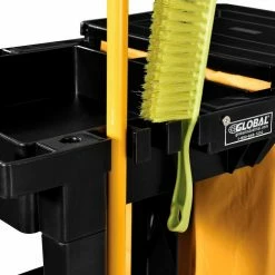 Global Industrial™ Janitor Cart Black with 25 Gallon Vinyl Bag -Cheap Janitorial Carts Store 261896 13