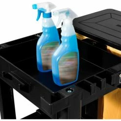 Global Industrial™ Janitor Cart Black with 25 Gallon Vinyl Bag -Cheap Janitorial Carts Store 261896 14