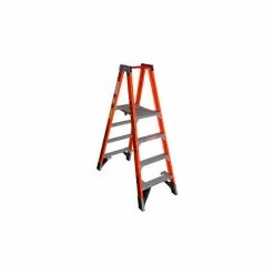 Werner 4' Dual Access Fiberglass Platform Ladder - PT7404