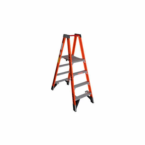 Werner 4' Dual Access Fiberglass Platform Ladder - PT7404 1 Werner 4' Dual Access Fiberglass Platform Ladder - PT7404