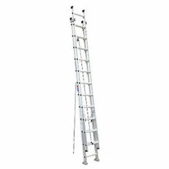 Werner 24' Extension Ladder Slip-Resistant Step 300 lb. Cap - D1524-2
