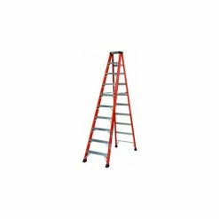 Louisville 10' Fiberglass Step Ladder - 375 lb Cap. - FS1410HD