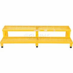 Vestil ASP-60 Adjustable Height Step Stand, Carbon Steel 60"W x 24"L