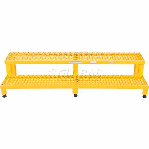 Vestil ASP-60 Adjustable Height Step Stand, Carbon Steel 60"W x 24"L 1 Vestil ASP-60 Adjustable Height Step Stand, Carbon Steel 60"W x 24"L