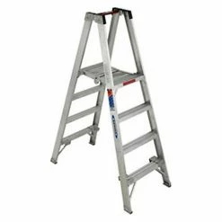 Werner 4' Type 1A Aluminum Dual Access Platform Ladder - PT374