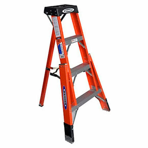 Werner 4' Fiberglass Tripod Step Ladder - FTP6204 1 Werner 4' Fiberglass Tripod Step Ladder - FTP6204