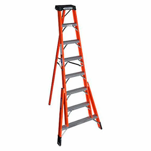 Werner 8' Fiberglass Tripod Step Ladder - FTP6208 1 Werner 8' Fiberglass Tripod Step Ladder - FTP6208