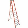 Louisville 10' Type 1A Fiberglass Pro Platform Step Ladder - FXP1710