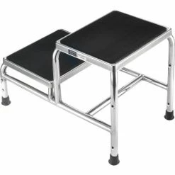 Global Industrial™ Chrome Two-Step Foot Stool -Cheap Janitorial Carts Store 436961 06