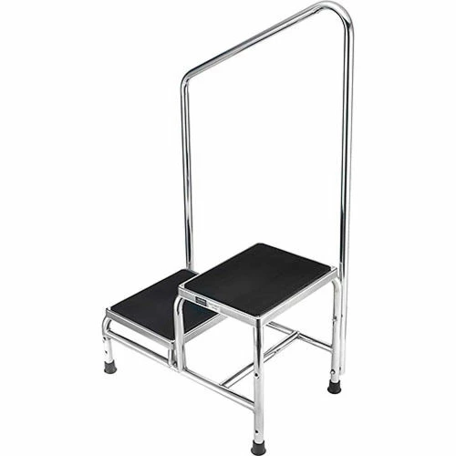 Global Industrial™ Chrome Two-Step Foot Stool With Handrail 6 Global Industrial™ Chrome Two-Step Foot Stool With Handrail - Image 6