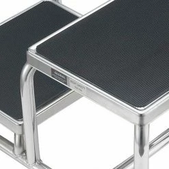 Global Industrial™ Chrome Two-Step Foot Stool -Cheap Janitorial Carts Store 436961 09 1