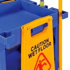 Global Industrial™ Janitor Cart Blue with 25 Gallon Vinyl Bag -Cheap Janitorial Carts Store 603574BLX 04