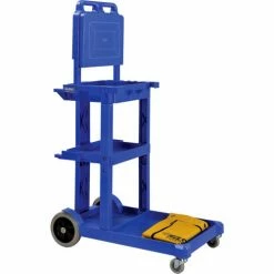 Global Industrial™ Janitor Cart Blue with 25 Gallon Vinyl Bag -Cheap Janitorial Carts Store 603574BLX 13