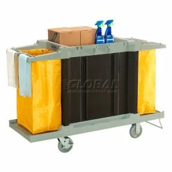 Global Industrial™ Hotel Cart, Housekeeping Cart -Cheap Janitorial Carts Store 603575 02