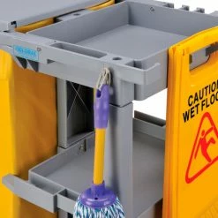 Global Industrial™ Janitor Cart Gray with 25 Gallon Vinyl Bag -Cheap Janitorial Carts Store 603590GYX 03