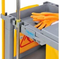 Global Industrial™ Janitor Cart Gray with 25 Gallon Vinyl Bag -Cheap Janitorial Carts Store 603590GYX 06