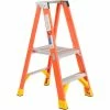 Werner 2' Fiberglass Platform Step Ladder 300 lb. Cap - P6202