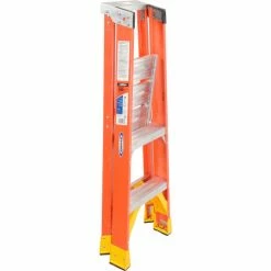 Werner 2' Fiberglass Platform Step Ladder 300 lb. Cap - P6202 22 Werner 2' Fiberglass Platform Step Ladder 300 lb. Cap - P6202 -Cheap Janitorial Carts Store 640732 05