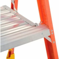 Werner 2' Fiberglass Platform Step Ladder 300 lb. Cap - P6202 23 Werner 2' Fiberglass Platform Step Ladder 300 lb. Cap - P6202 -Cheap Janitorial Carts Store 640732 06